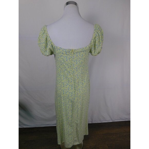 No Boundaries Dress Womens Medium Floral Puff Sleeve Midi Summer Boho Casual - Picture 5 of 12